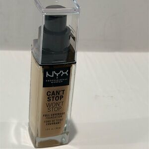 New NYX Can’t Stop Won’t Stop 24 Hr Matte Finish Full Coverage Foundation.
